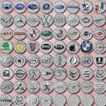 Load image into Gallery viewer, Car one-click start button fashion crystal logo