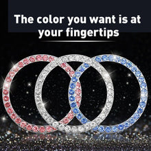 Load image into Gallery viewer, Car one-click start button fashion crystal logo