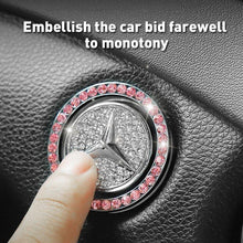 Load image into Gallery viewer, Car one-click start button fashion crystal logo
