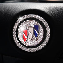 Load image into Gallery viewer, Car one-click start button fashion crystal logo