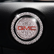 Load image into Gallery viewer, Car one-click start button fashion crystal logo