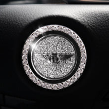 Load image into Gallery viewer, Car one-click start button fashion crystal logo