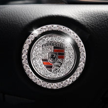 Load image into Gallery viewer, Car one-click start button fashion crystal logo