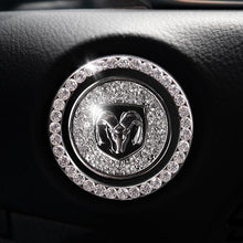 Load image into Gallery viewer, Car one-click start button fashion crystal logo
