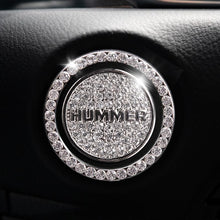 Load image into Gallery viewer, Car one-click start button fashion crystal logo