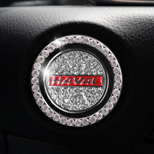 Load image into Gallery viewer, Car one-click start button fashion crystal logo