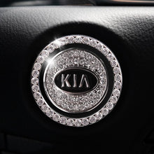 Load image into Gallery viewer, Car one-click start button fashion crystal logo