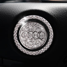 Load image into Gallery viewer, Car one-click start button fashion crystal logo