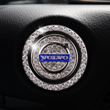 Load image into Gallery viewer, Car one-click start button fashion crystal logo