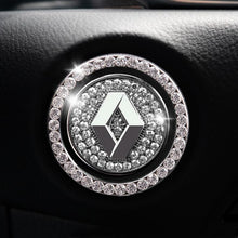 Load image into Gallery viewer, Car one-click start button fashion crystal logo