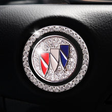 Load image into Gallery viewer, Car one-click start button fashion crystal logo
