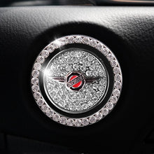 Load image into Gallery viewer, Car one-click start button fashion crystal logo
