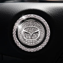 Load image into Gallery viewer, Car one-click start button fashion crystal logo
